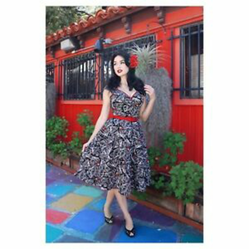 PUG Couture Heidi dress Spanish Fans Large